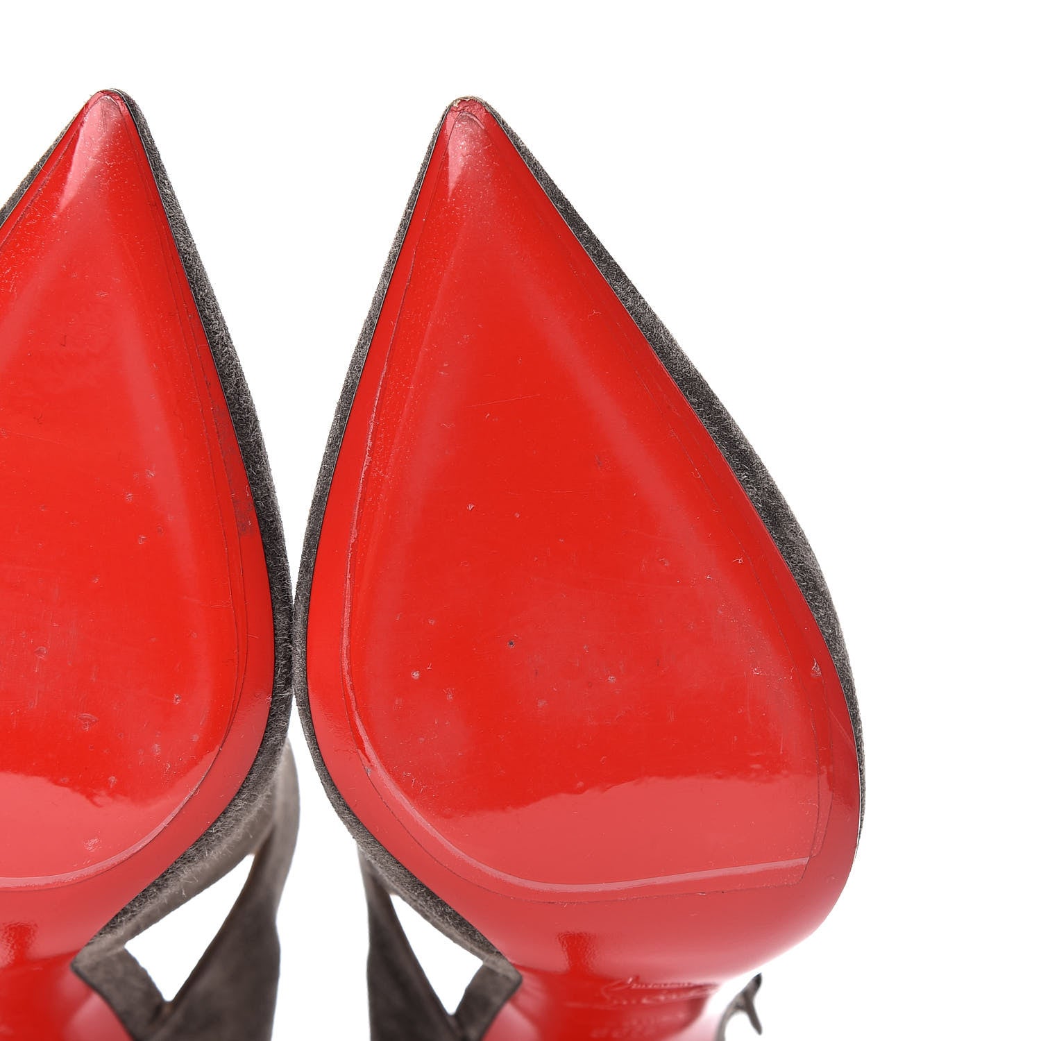 Christian Louboutin Veau Velours Sharpeta 100 Pumps 38.5 Roche 11 of 13