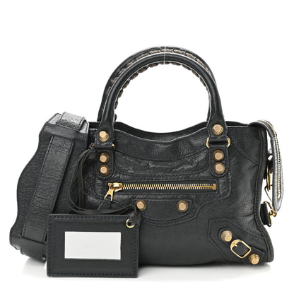 Balenciaga Agneau Giant 12 Gold Hardware Mini City Anthracite 1 of 10
