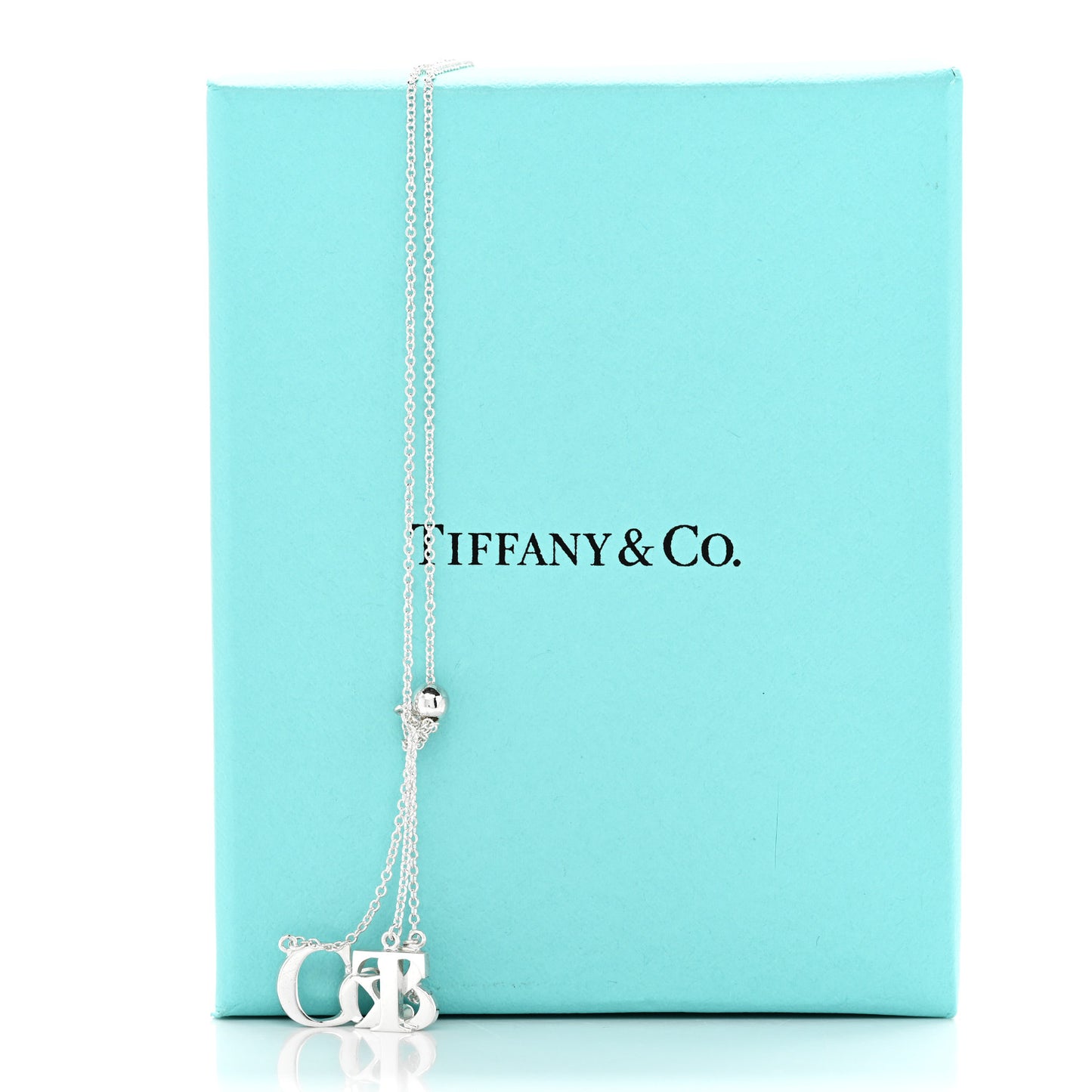 Sterling Silver Letters Lariat Necklace