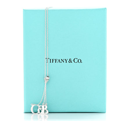 Tiffany Sterling Silver Letters Lariat Necklace 5 of 5