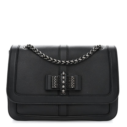 Christian Louboutin Calfskin Small Sweet Charity NV Shoulder Bag Black 1 of 10