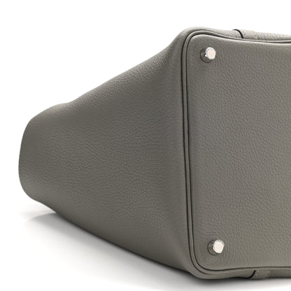 Hermes Taurillon Clemence Picotin Lock 18 PM Gris Meyer 9 of 11