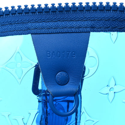 Louis Vuitton PVC Monogram Keepall Bandouliere 50 Blue 7 of 14