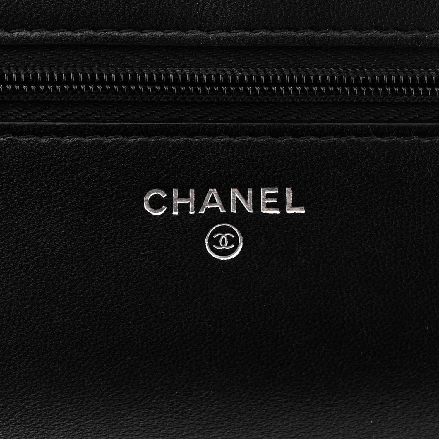 Chanel Velvet Quilted Wallet On Chain WOC Black 5 of 11