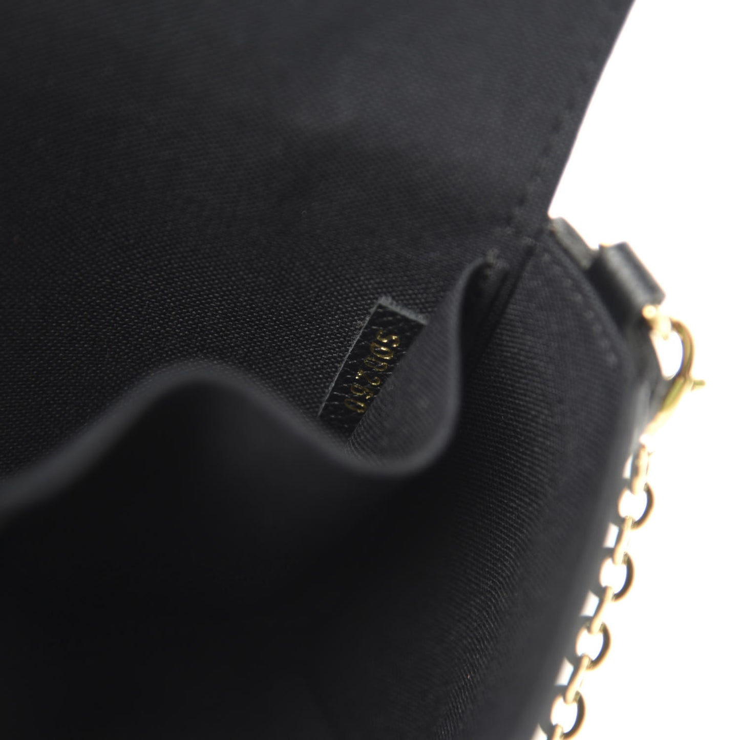 Empreinte Pochette Felicie Chain Wallet Black