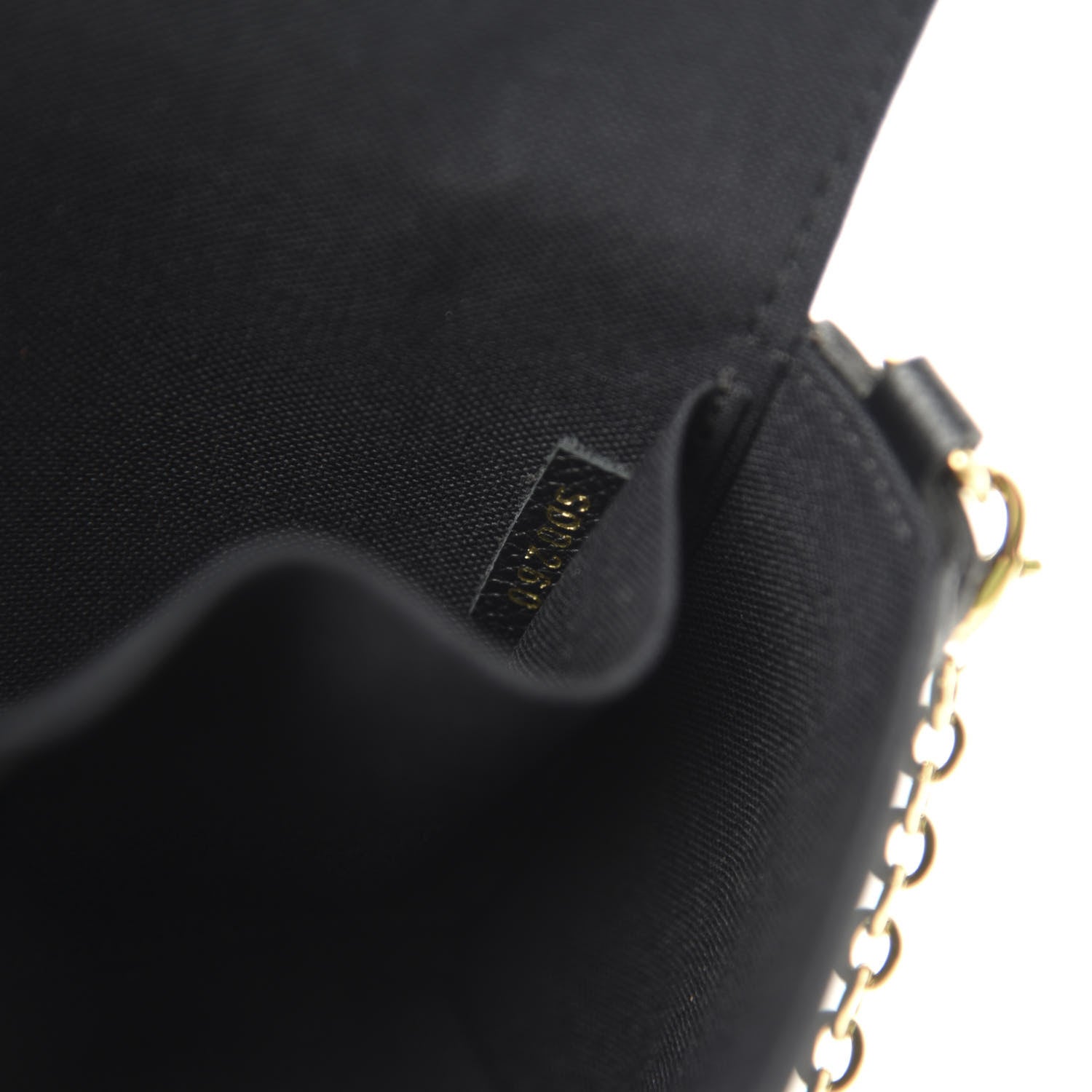 Louis Vuitton Empreinte Pochette Felicie Chain Wallet Black 11 of 13