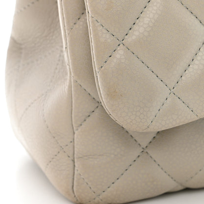 Chanel Caviar Quilted Jumbo Double Flap Grey 13 of 16