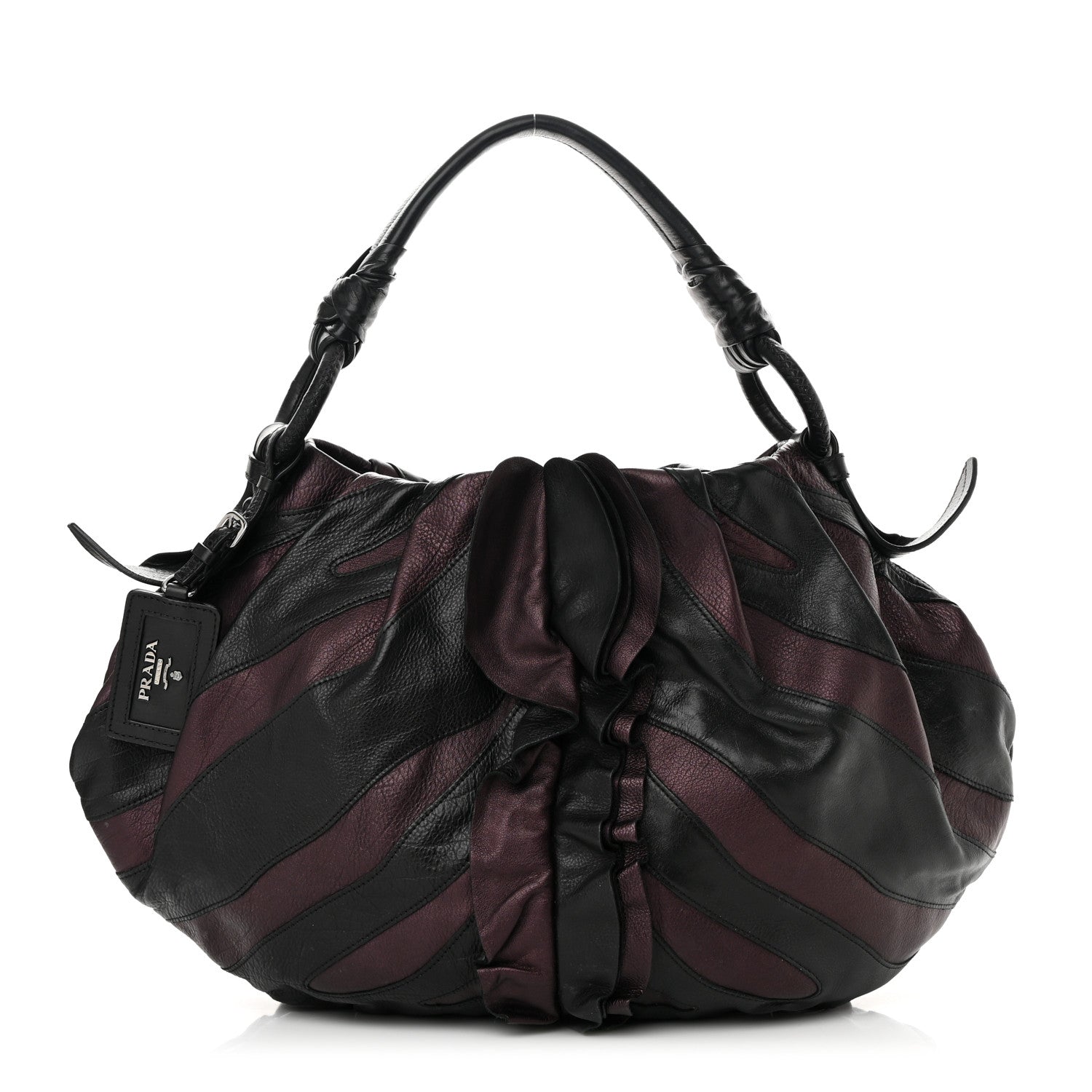 Prada Vitellino Mordo Hobo Ribes Mordore 1 of 16