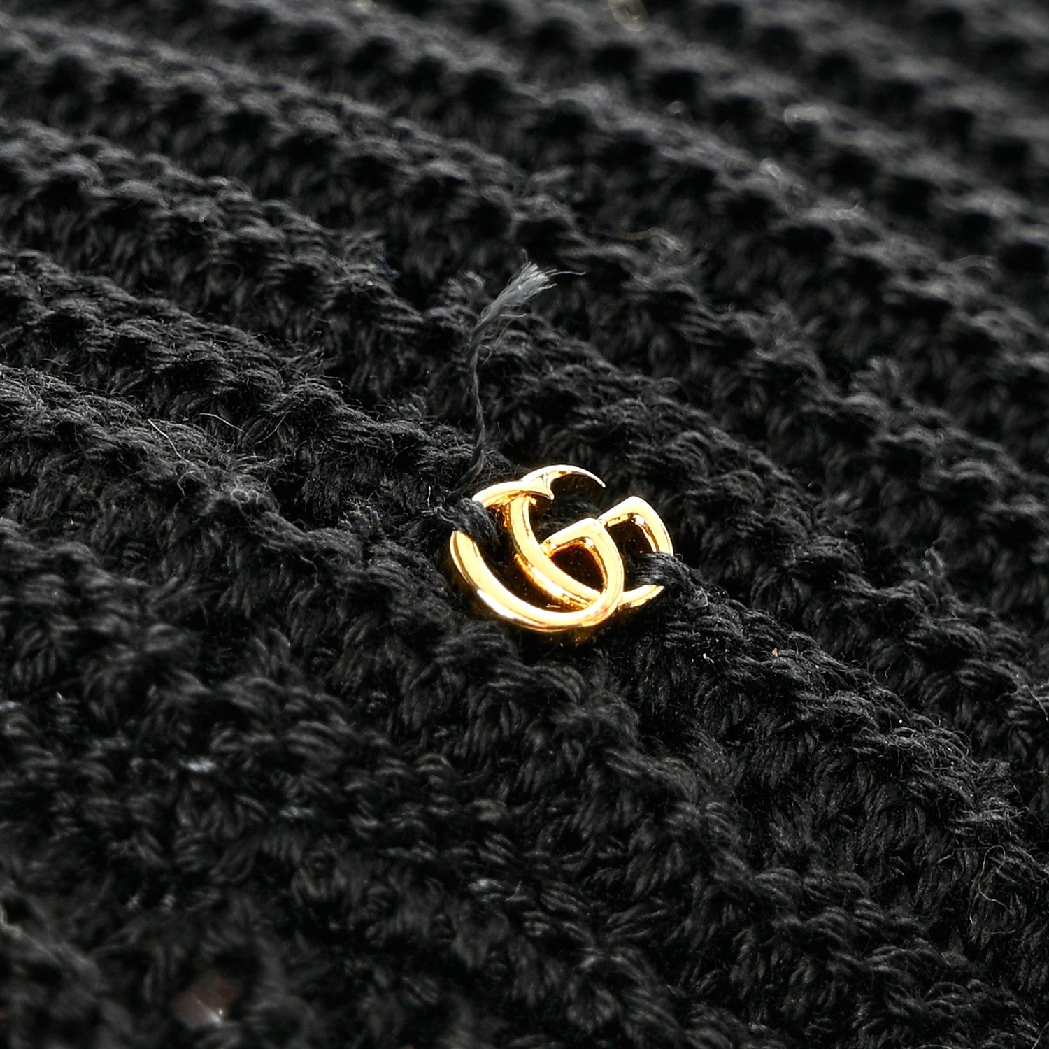 Gucci Crochet Cable Double G Bob Hat S Black 9 of 10