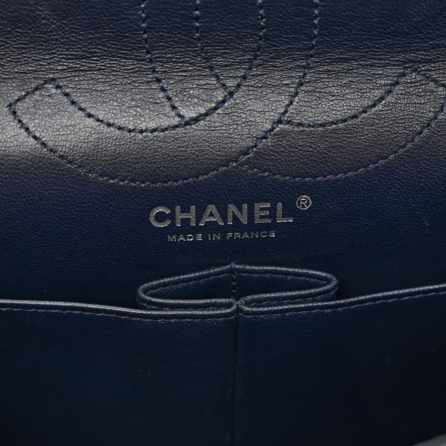 Chanel Aged Calfskin Quilted 2.55 Reissue 226 Flap Navy Blue 7 of 12