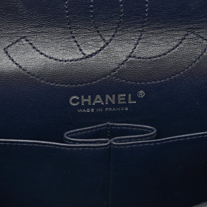 Chanel Aged Calfskin Quilted 2.55 Reissue 226 Flap Navy Blue 7 of 12