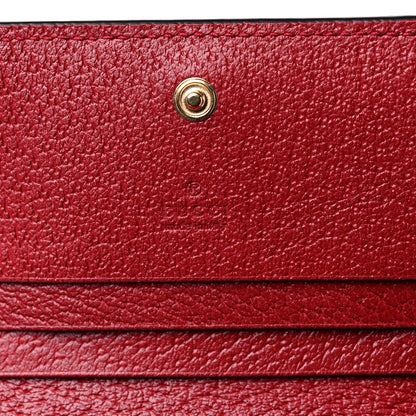 Gucci GG Supreme Monogram Flora Web Ophidia Card Case Red 7 of 11
