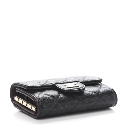 Chanel Caviar Quilted Classic 4 Key Holder Wallet Black 4 of 11