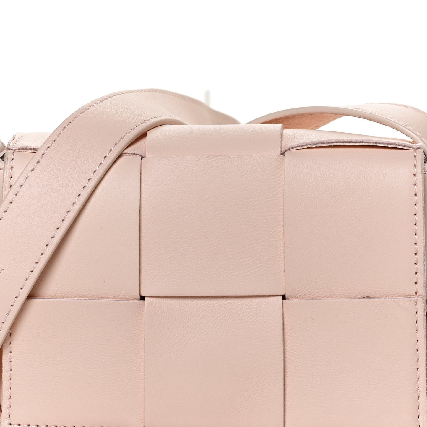 Lambskin Maxi Intreccio Candy Cassette Crossbody Bag Melon Washed
