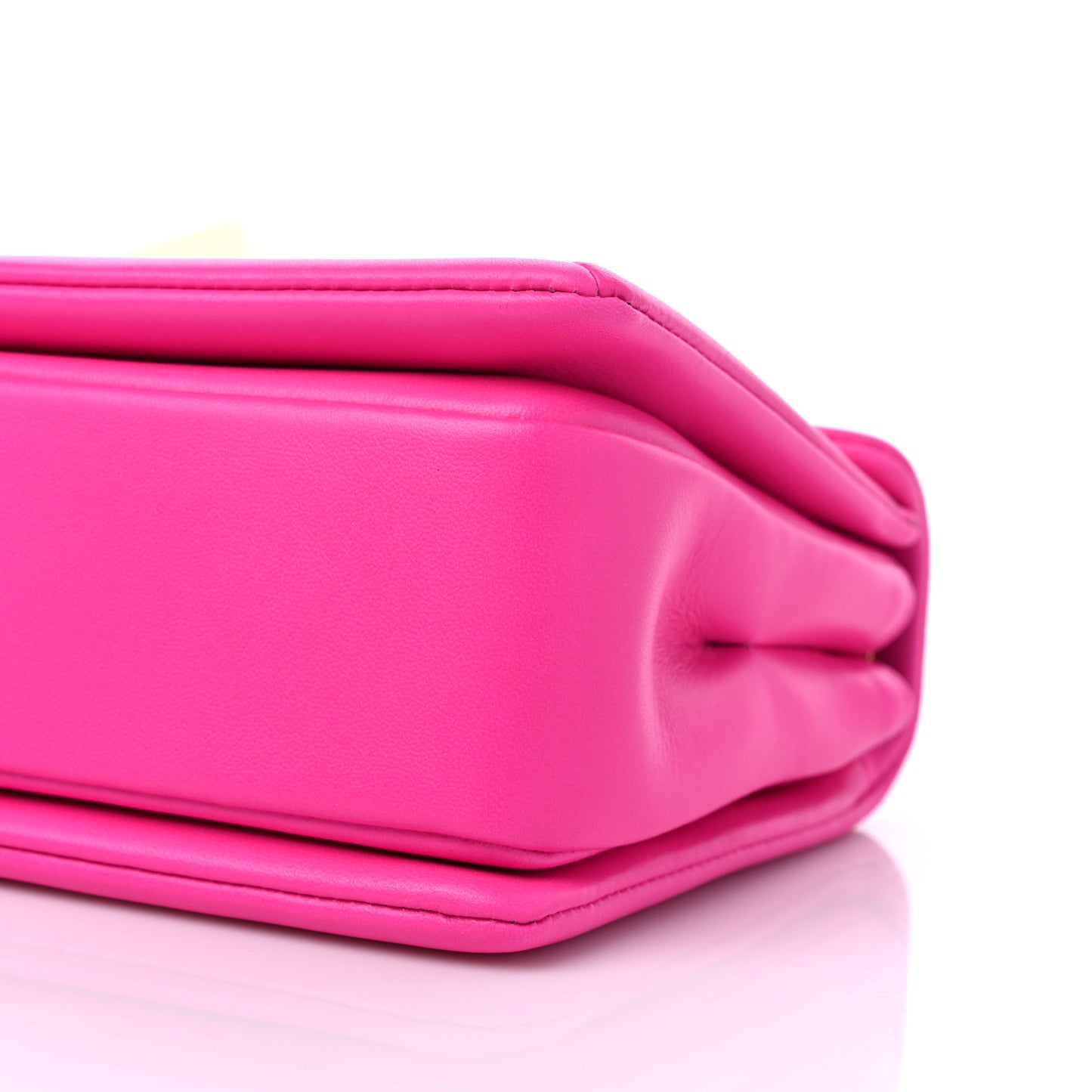Nappa One Stud Chain Clutch Pink PP