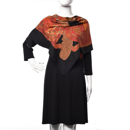 Hermes Cashmere Silk Art Des Steppes Scarf 90 2 of 6