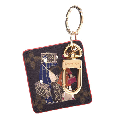 Louis Vuitton Monogram Illustre Groom Bag Charm Key Ring 1 of 3