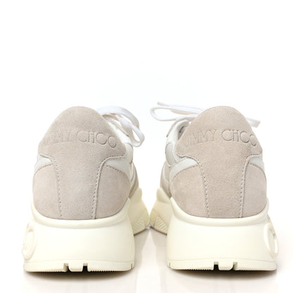 Jimmy Choo Neoprene Women LandonLow Top Sneakers 39 Grey White 5 of 8