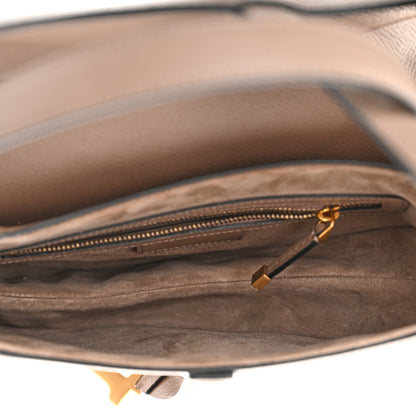 Christian Dior Grained Calfskin Saddle Bag Warm Taupe 5 of 11