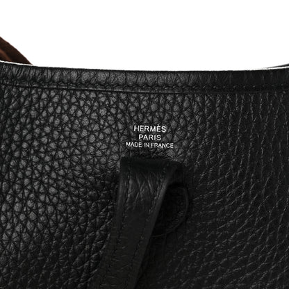 Hermes Taurillon Clemence Evelyne TPM Black 6 of 11