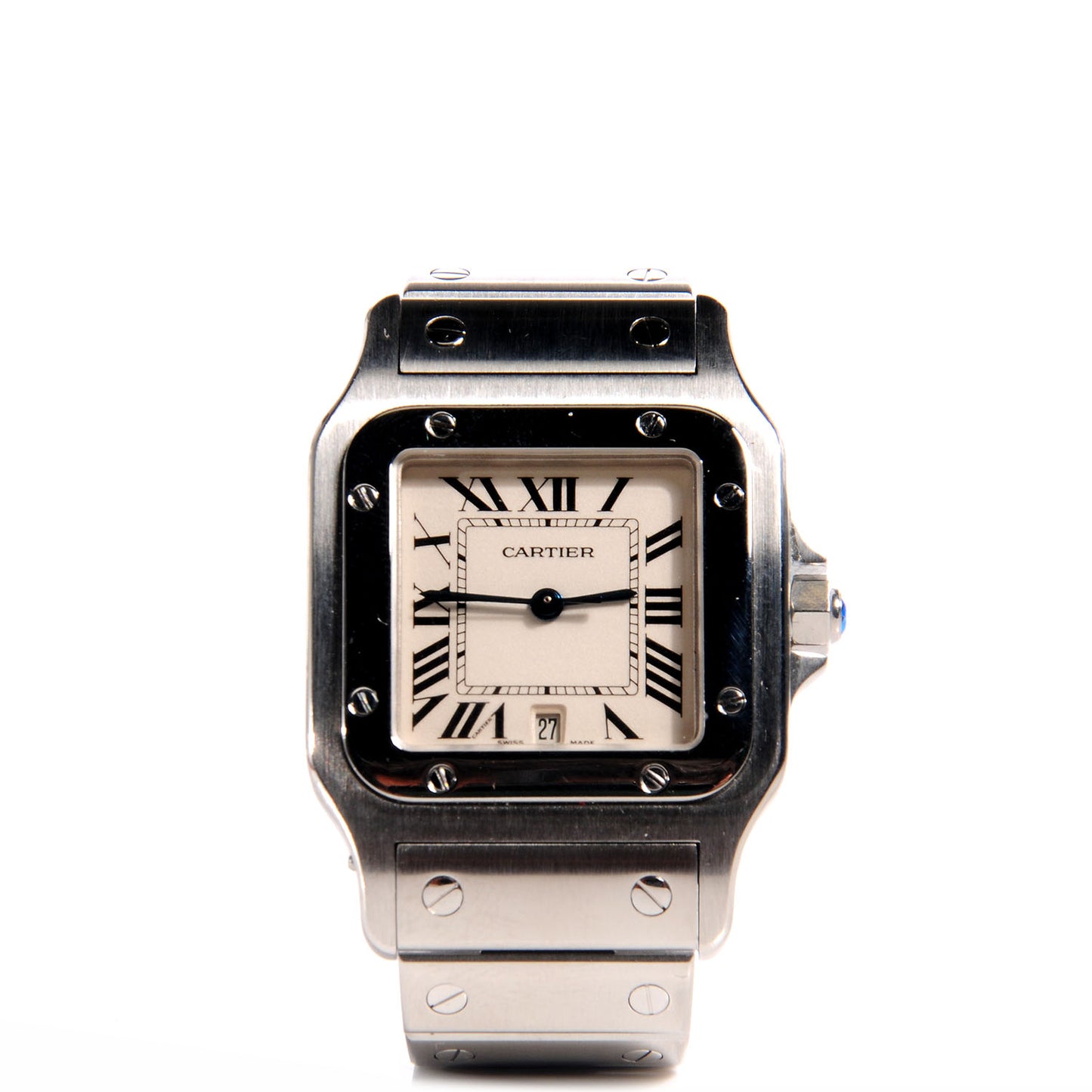 Stainless Steel 29mm Santos De Galbee Quartz Watch