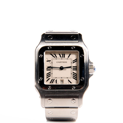 Cartier Stainless Steel 29mm Santos De Galbee Quartz Watch 1 of 7