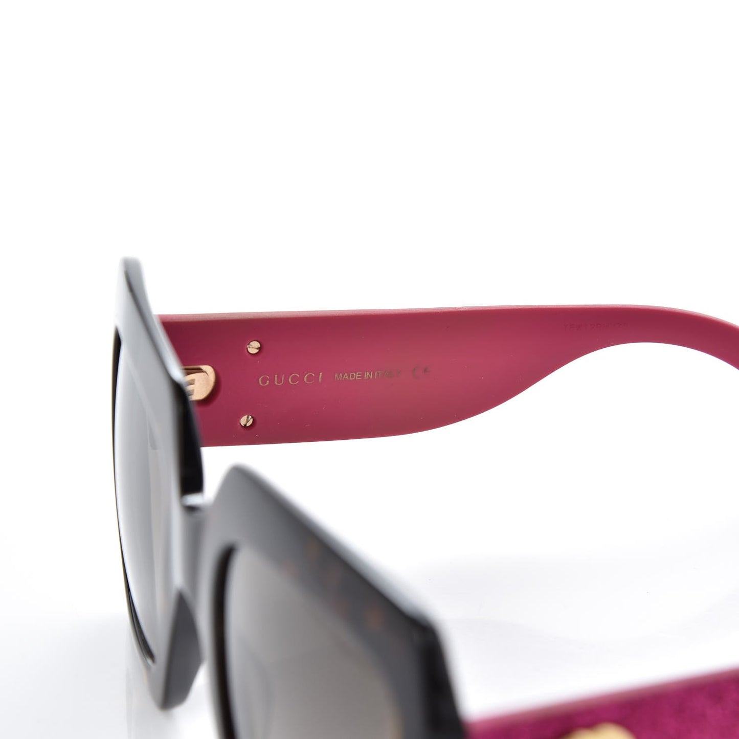 Square Frame GG0102S Sunglasses Glitter Pink Multi