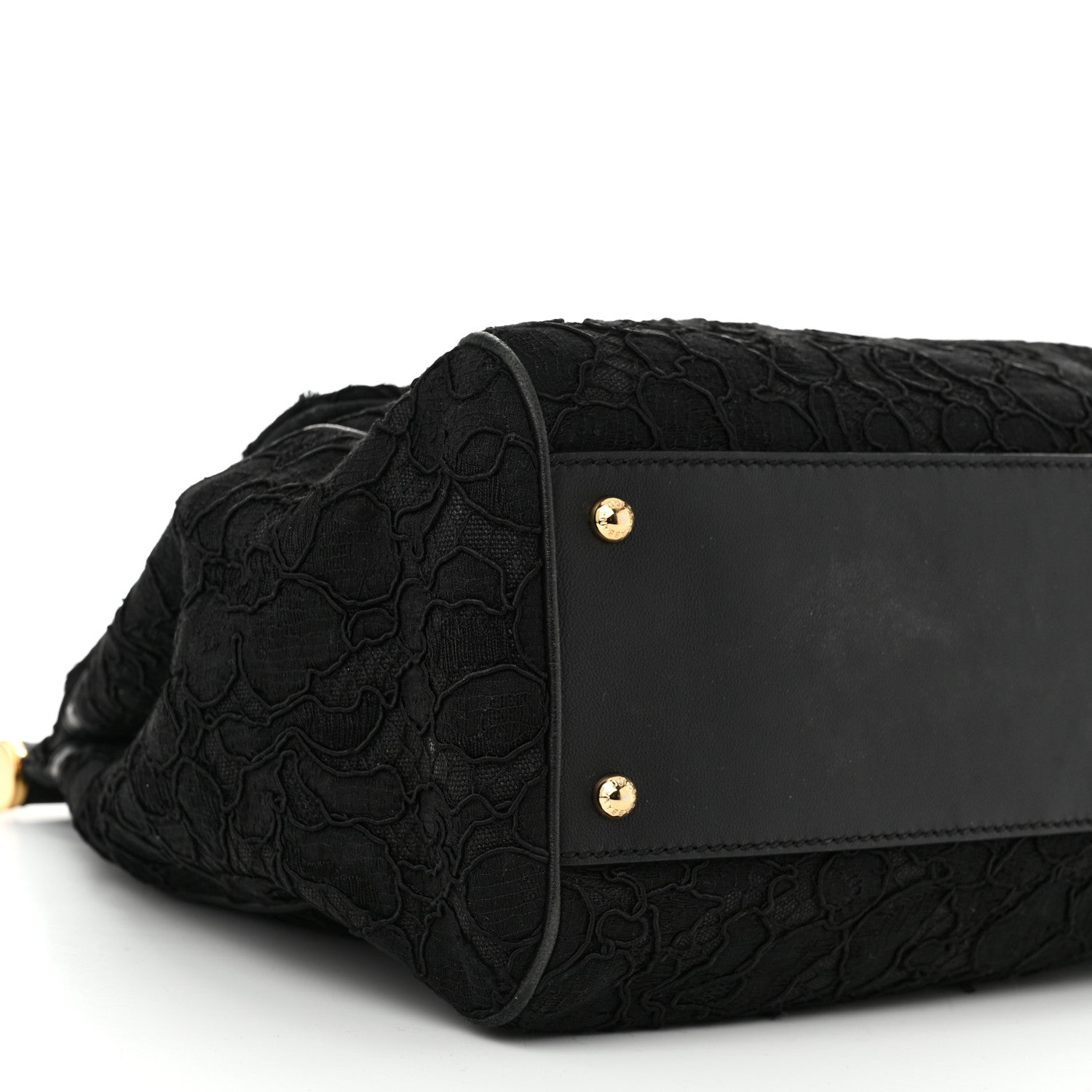 Dolce & Gabbana Calfskin Lace Miss Sicily Satchel Black 8 of 10