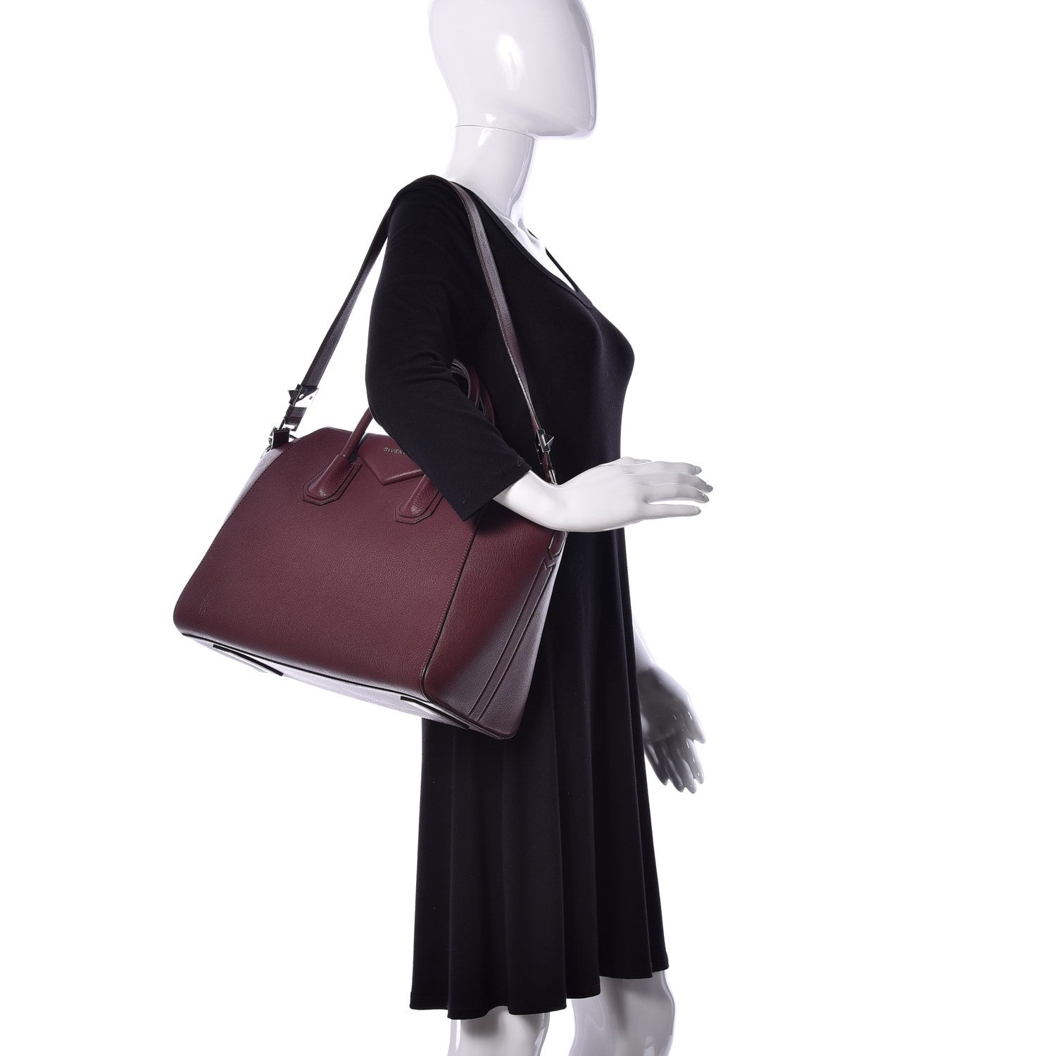 Givenchy Sugar Goatskin Medium Antigona Oxblood 2 of 9