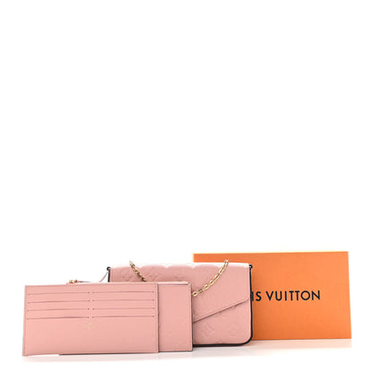 Louis Vuitton Empreinte Pochette Felicie Chain Wallet Rose Poudre 11 of 11