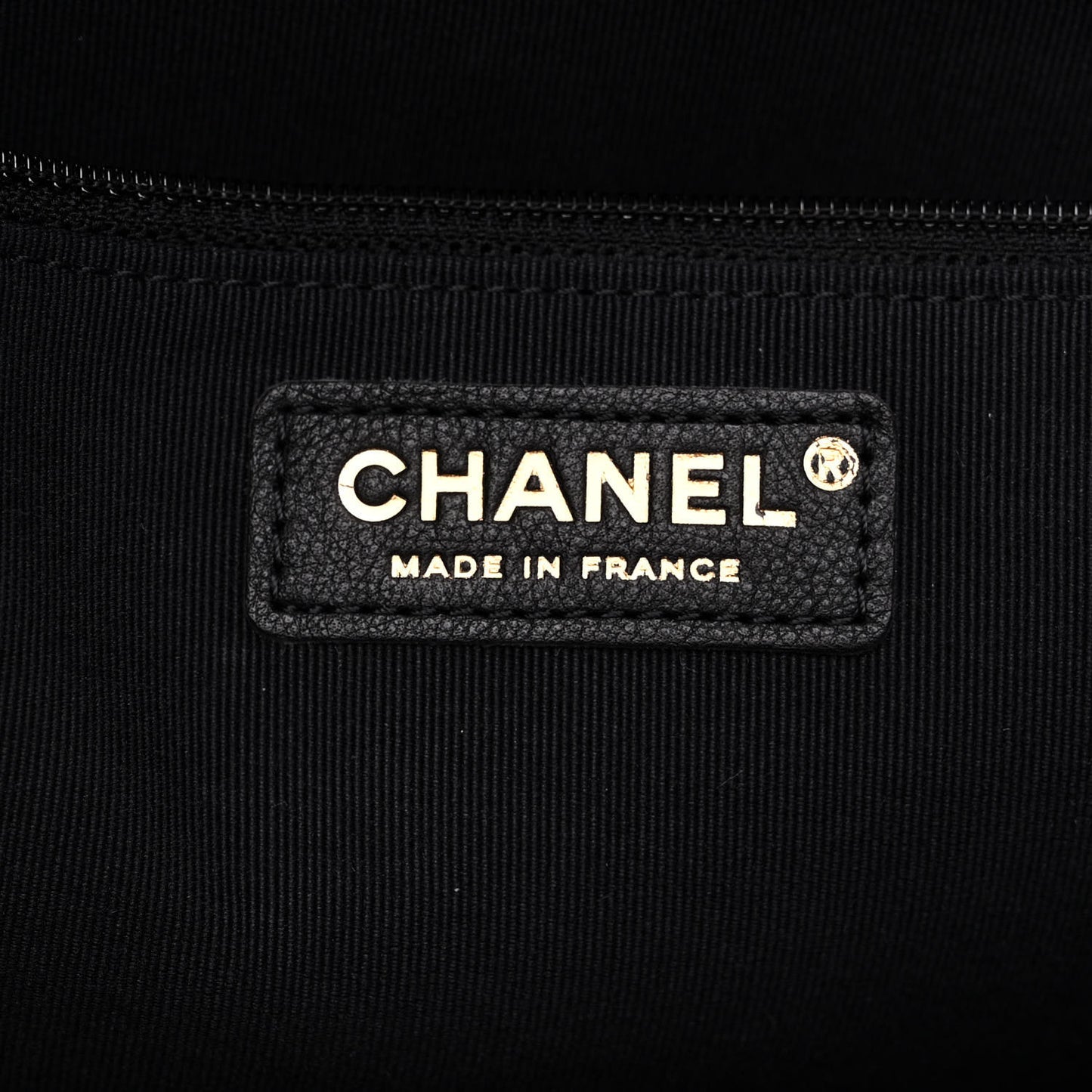Caviar Quilted Small Shopping Tote Black