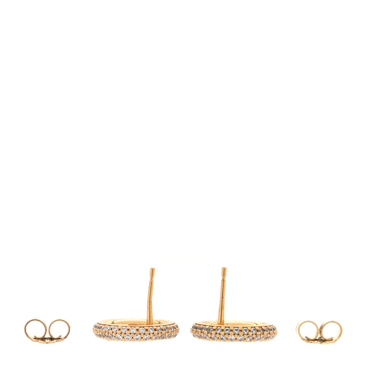 Metal Crystal Louise By Night Earrings Gold