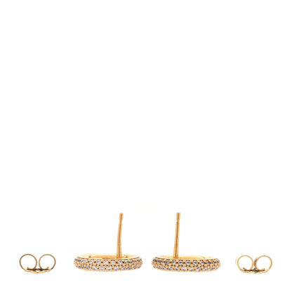 Louis Vuitton Metal Crystal Louise By Night Earrings Gold 3 of 5