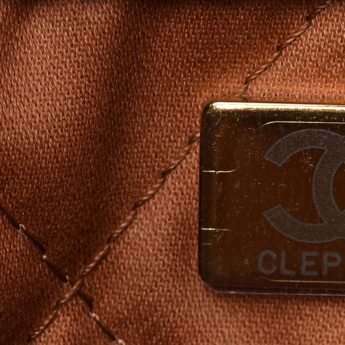 Shiny Calfskin Quilted Chanel 22 Camel