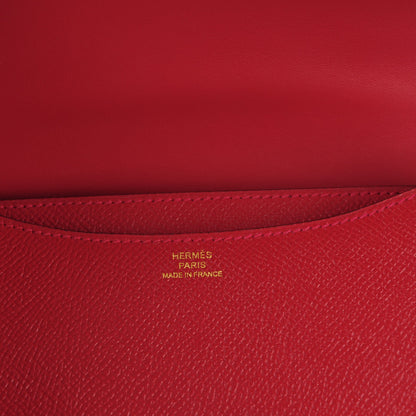 Hermes Epsom Constance 18 Rouge Casaque 6 of 9