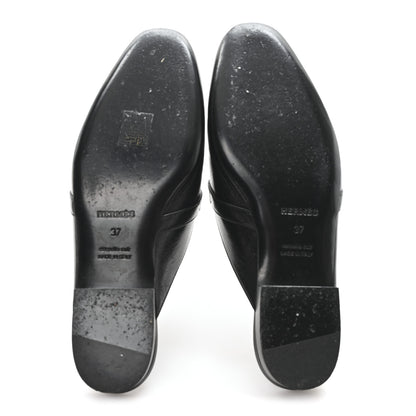 Hermes Goatskin Oz Mules 37 Black 6 of 9