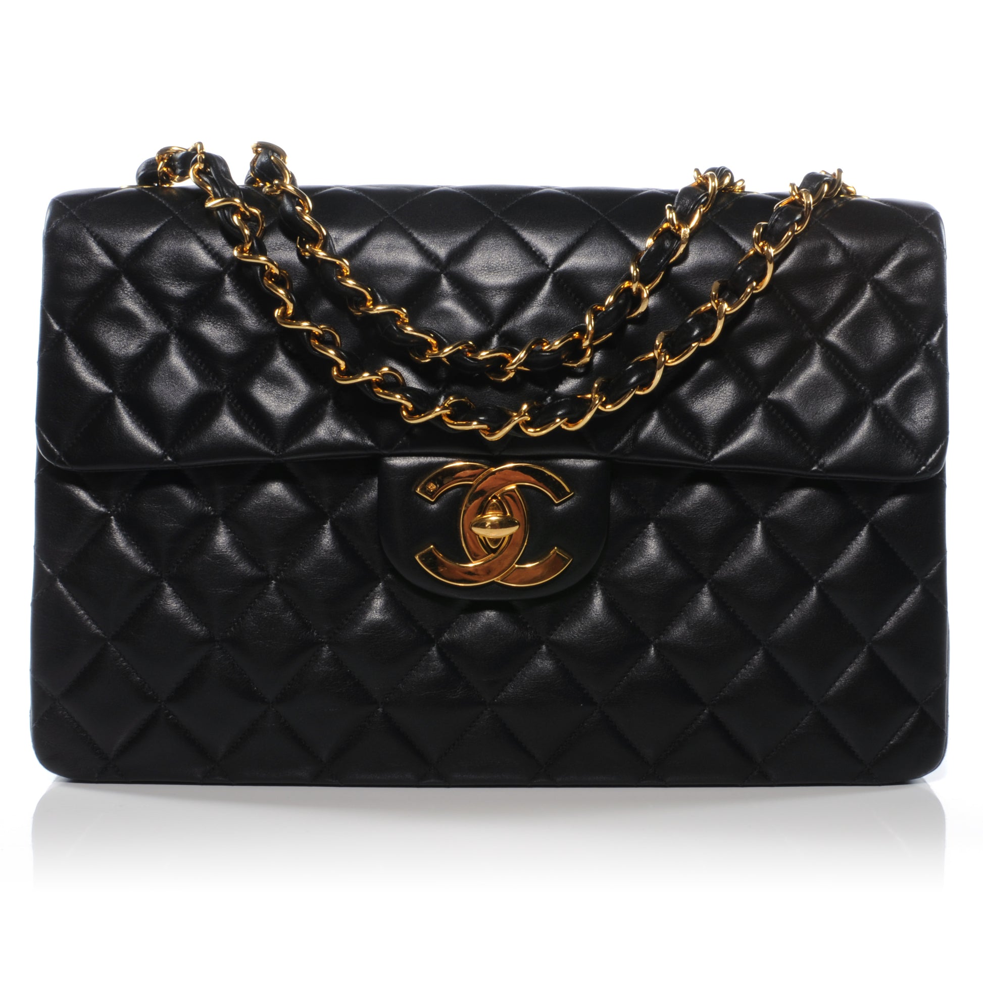 Chanel Lambskin XL Jumbo Flap Black 1 of 9