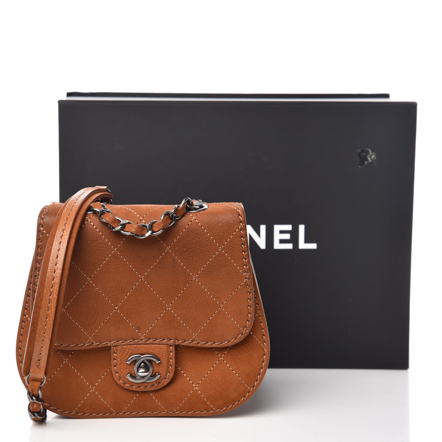 Chanel Suede Coco Twin Small Flap Marron 15 of 15