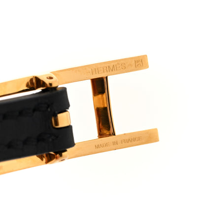 Hermes Swift Tadelakt Behapi Double Tour Reversible Bracelet T3 Black Fauve 6 of 6