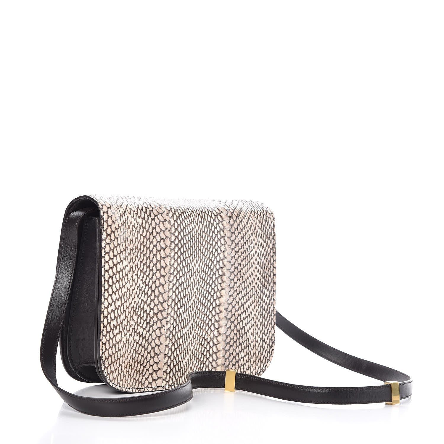 Celine Cobra Calfskin Medium Classic Box Flap Bag Natural 3 of 6