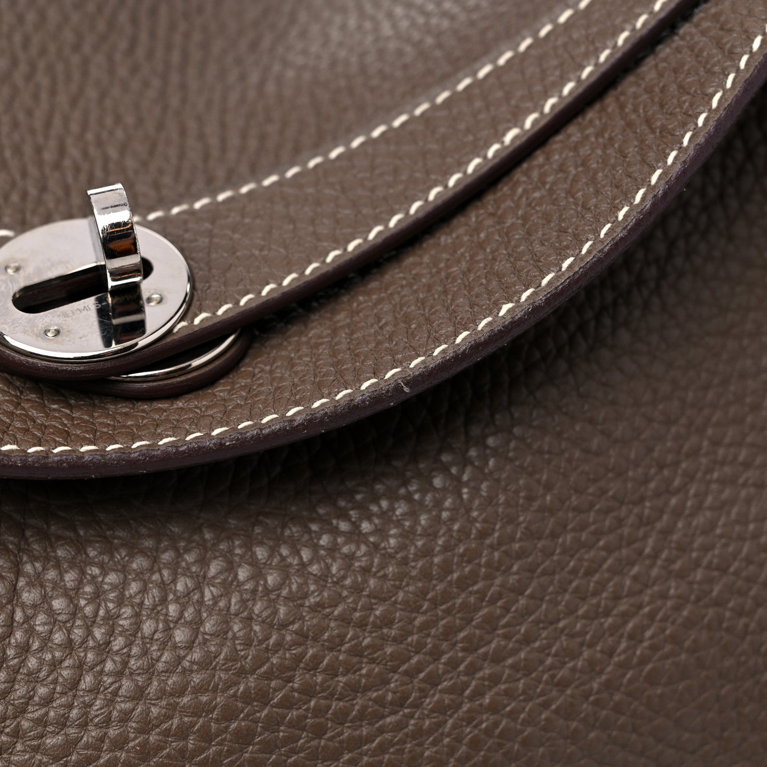Hermes Taurillon Clemence Lindy 30 Etoupe 13 of 14