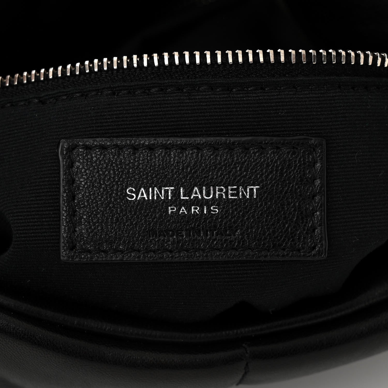 Saint Laurent Lambskin Quilted Medium Loulou Puffer Monogram Chain Satchel Black 6 of 11