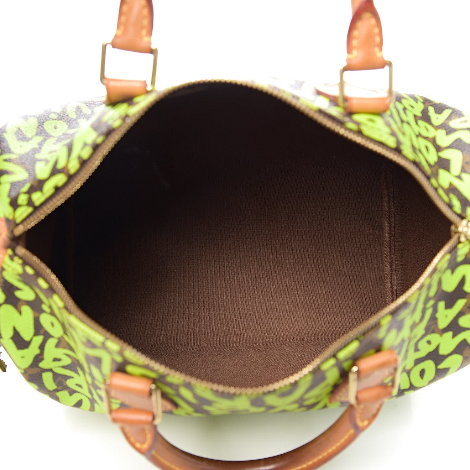 Louis Vuitton Monogram Graffiti Speedy 30 Green 4 of 11