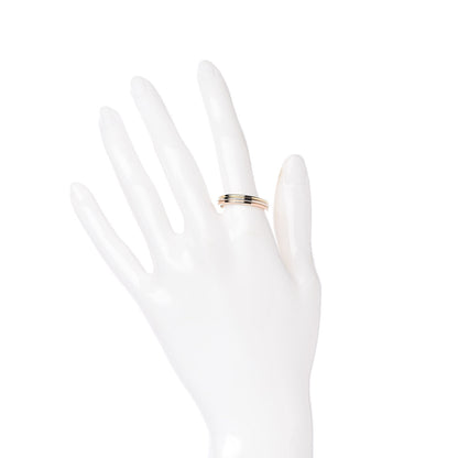 Cartier 18K Pink White Yellow Gold 3.8mm Trinity Wedding Band Ring 59 8.75 2 of 4