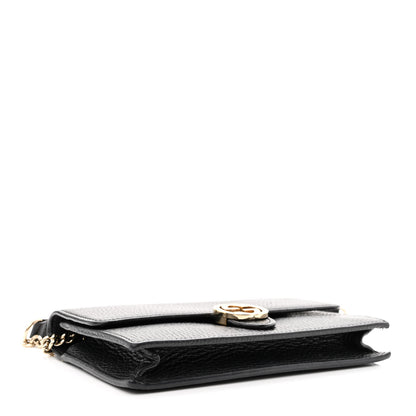 Gucci Dollar Calfskin Interlocking G Chain Wallet Black 4 of 11