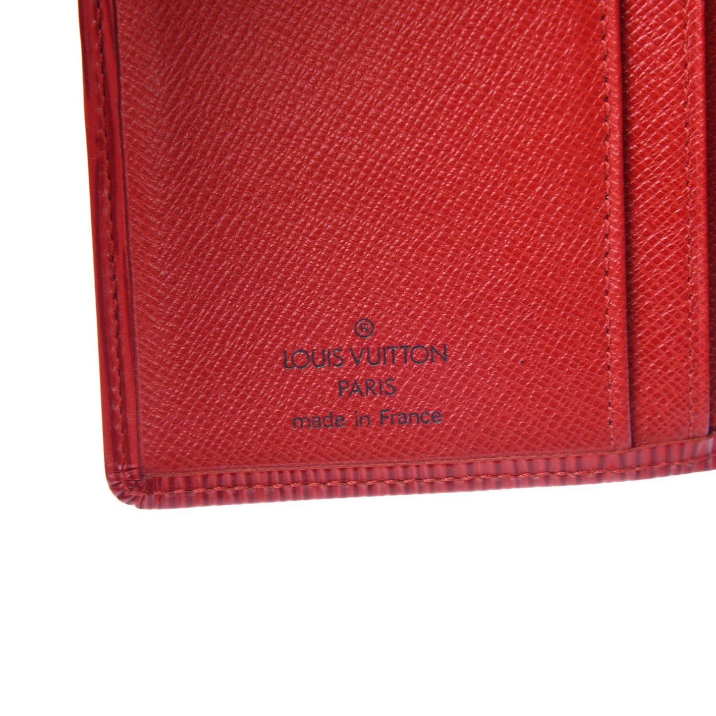 Epi French Purse Wallet Castillan Red
