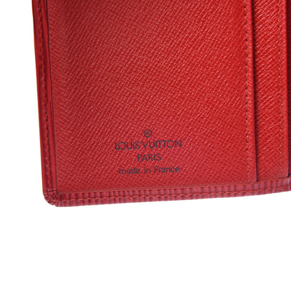 Louis Vuitton Epi French Purse Wallet Castillan Red 6 of 8