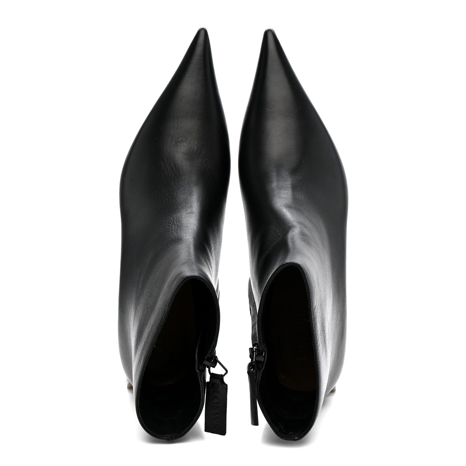 Loewe Calfskin Anagram Ankle Boots 37 Black 2 of 11