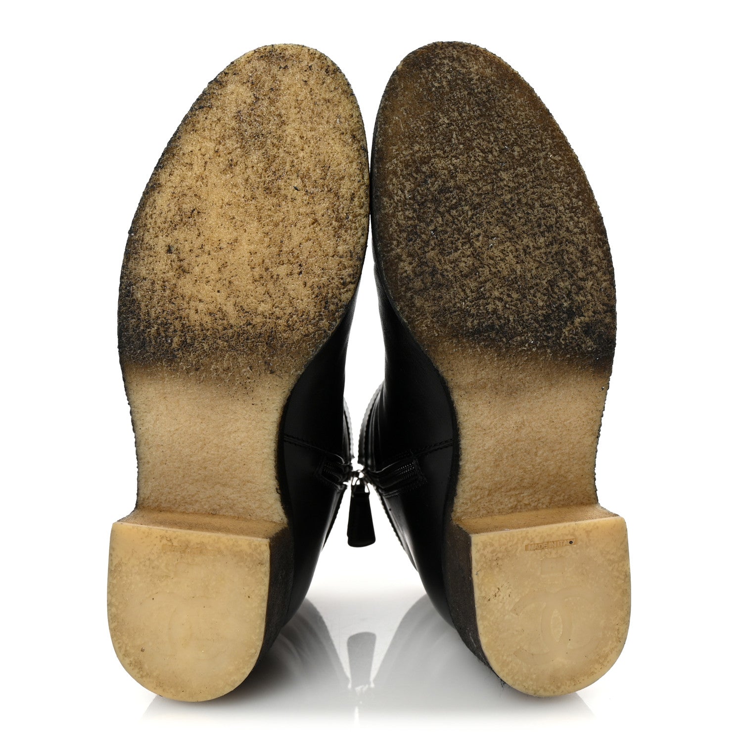 Chanel Calfskin CC Turnlock Ankle Boots 41 Black 6 of 9