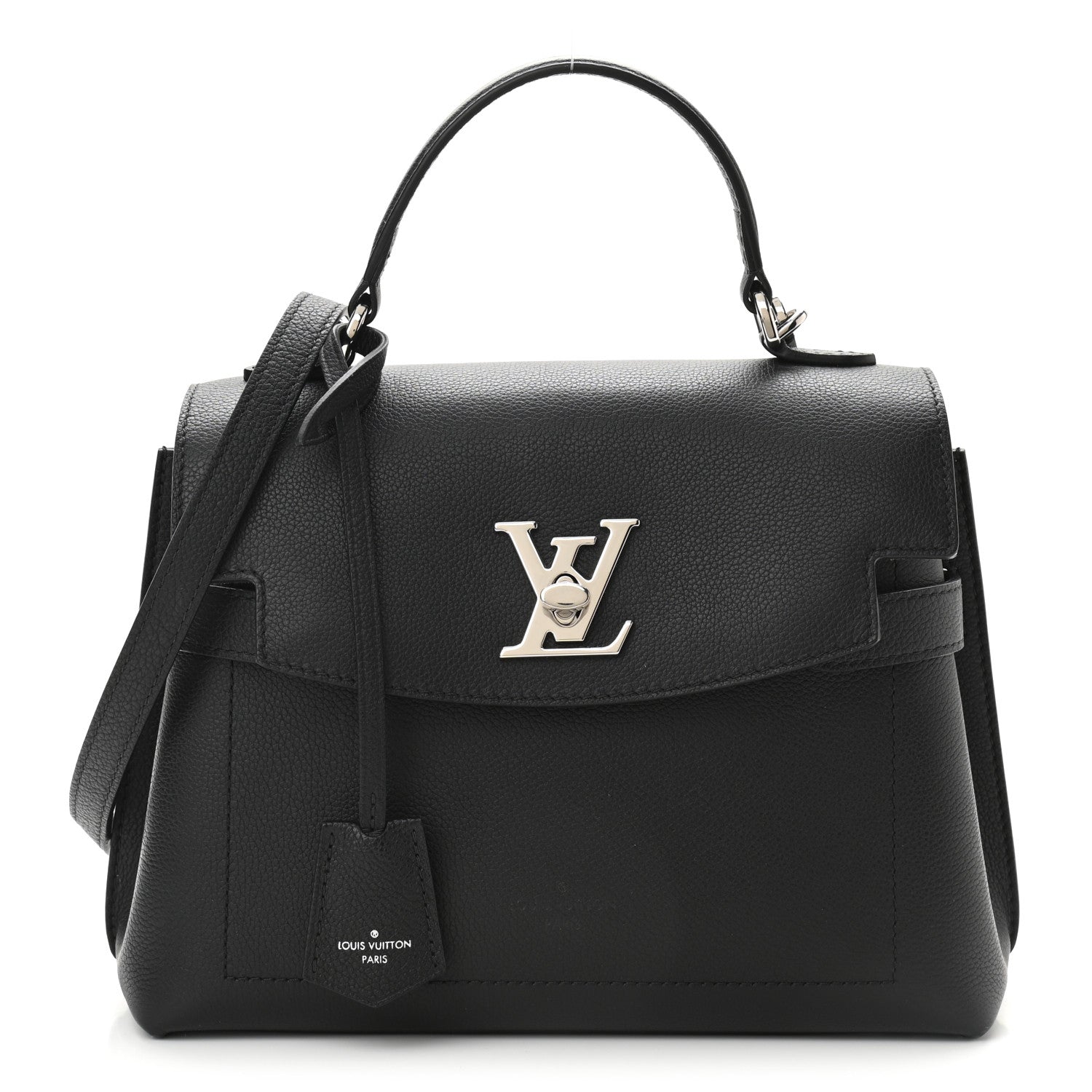 Louis Vuitton Calfskin Lockme Ever BB Black 1 of 9